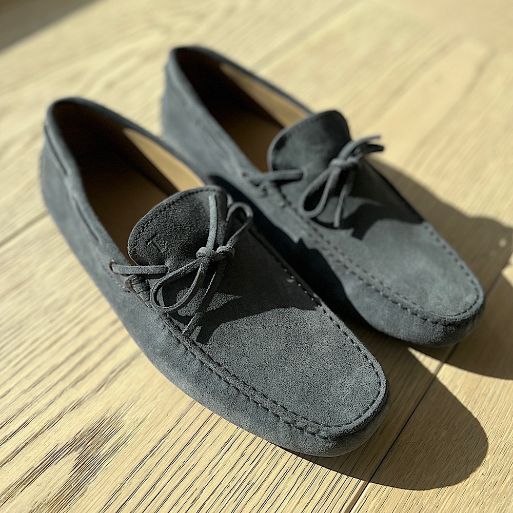 TOD’S (New and Unworn) Gommino Suede Driving Shoes, Size 12